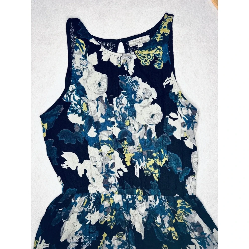 WORLD MARKET Floral Maxi Dress Sleeveless Lined Casual Summer Dress - Picture 4 of 8